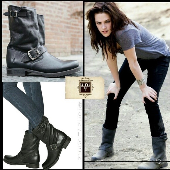 Frye Veronica Shortie in Rustic Black, sz 10 - Picture 3 of 16